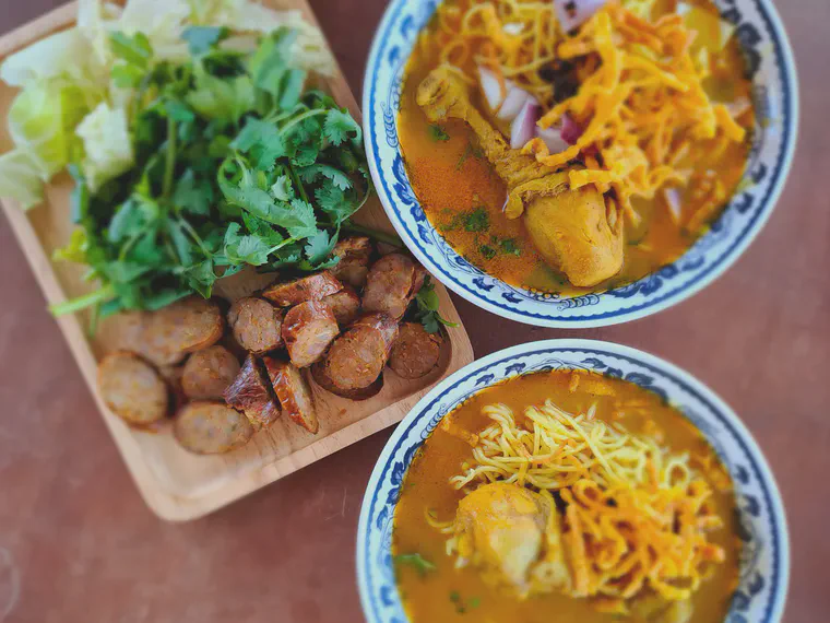 Khao soi and [sai ua](https://en.wikipedia.org/wiki/Sai_ua).