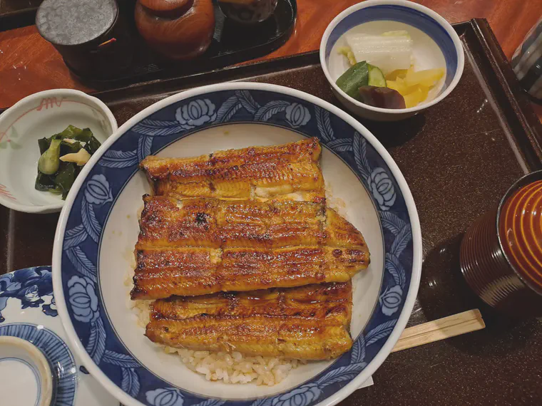 Grilled eel lunch set