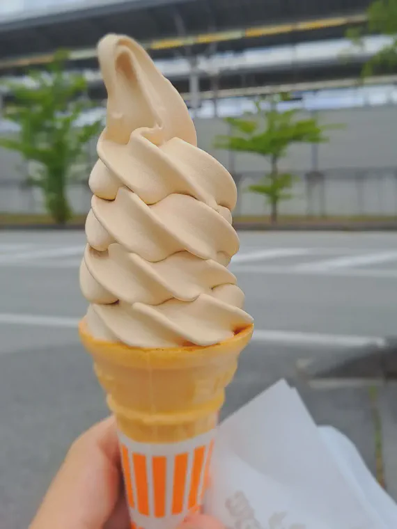 Mocha soft cream in Karuizawa